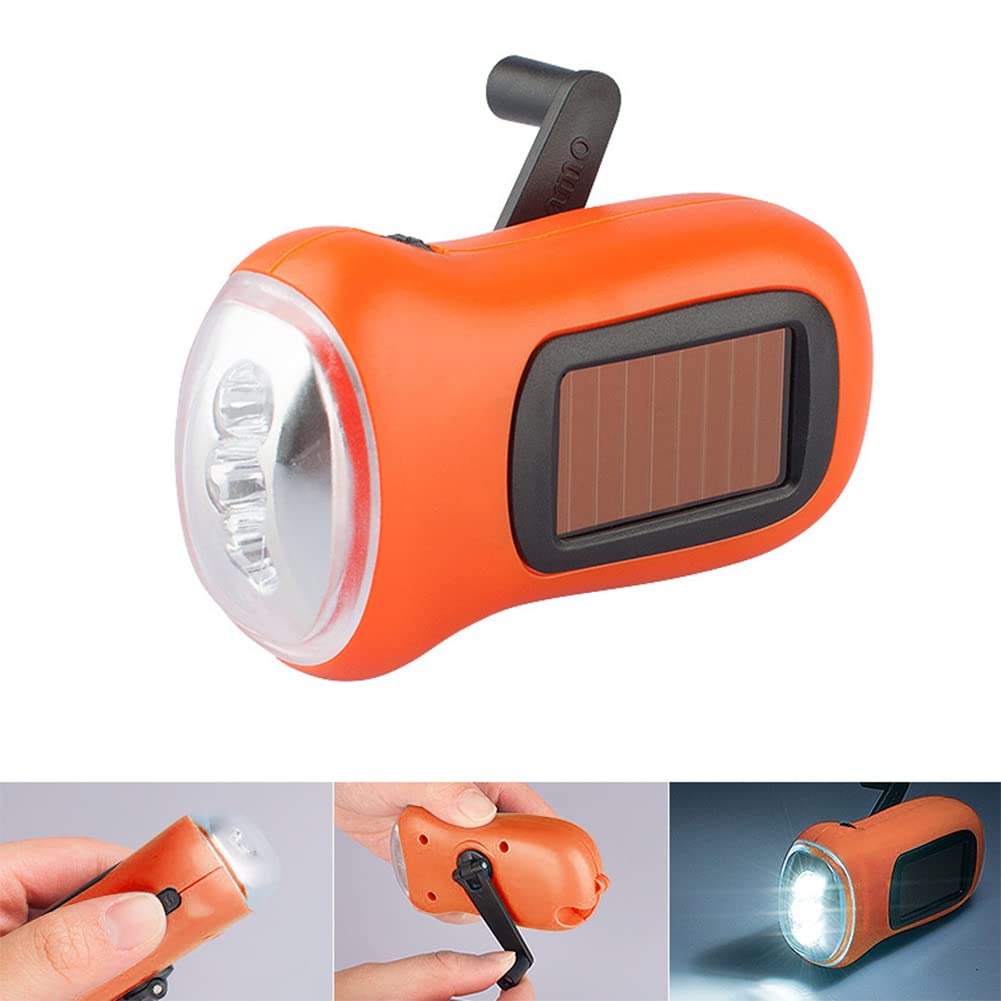 Amazon.co.jp: COOLEAD 手回し充電ライト LED 懐中電灯 手回し充電